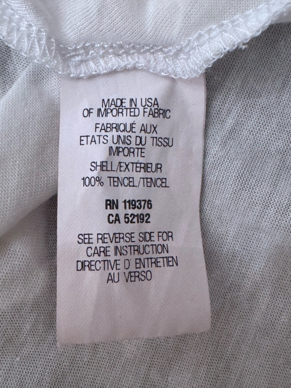 Helmut Lang White Draped Wrap Top Dolman Sleeve Asymmetric Hem Sz L - Picture 7 of 7